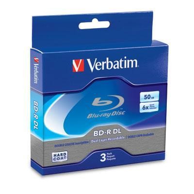 BD-R DL 50GB 6x branded 3 pk