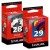 28/29 Combo Pack Blk/color