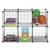 Wire Storage Cubes Set 6 Black