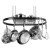 Black Oval Pot Rack