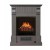 Electric Fireplace Mantel Dark