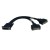 1ft Dms-59 To (2) Dvi-i Female