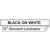 Black On White 1/4" Tape