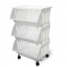 Three Tier Mobile Cart Black