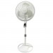 16" Oscillating Stand Fan Wht