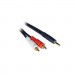 25' 3.5mm M to Dual RCA M Cble