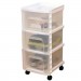 Three Drawer Cart White