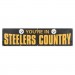 Steelers 8ft X 2ft Banner Bk