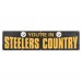 Steelers 8ft X 2ft Banner Bk