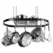 Black Oval Pot Rack