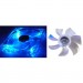 Blue Led 12cm Washable Fan