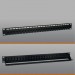 Cat5e Feed Thru Patchpanel 24p